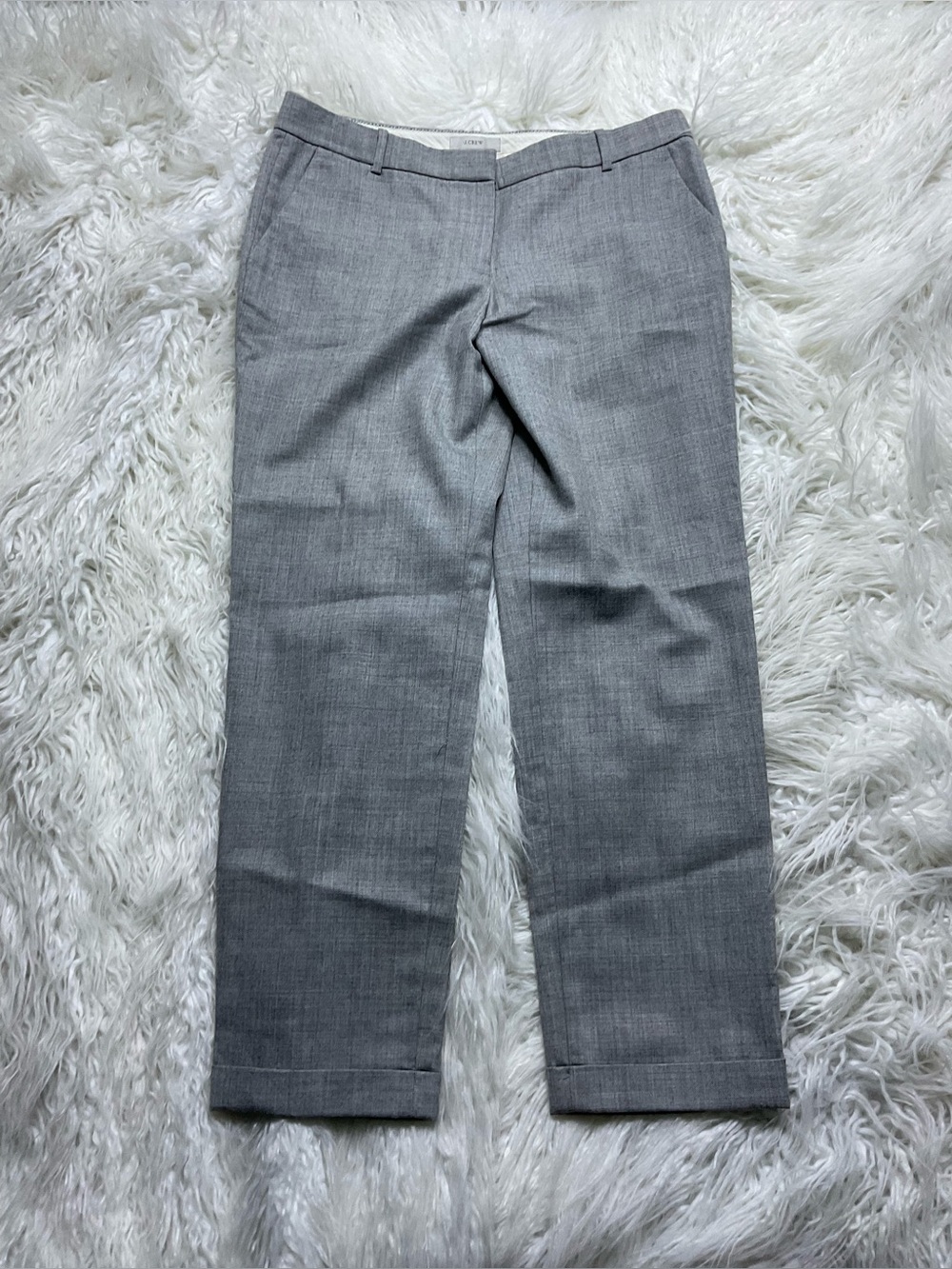 J. Crew Gray Wool Cafe Capri Ankle Dress Pants